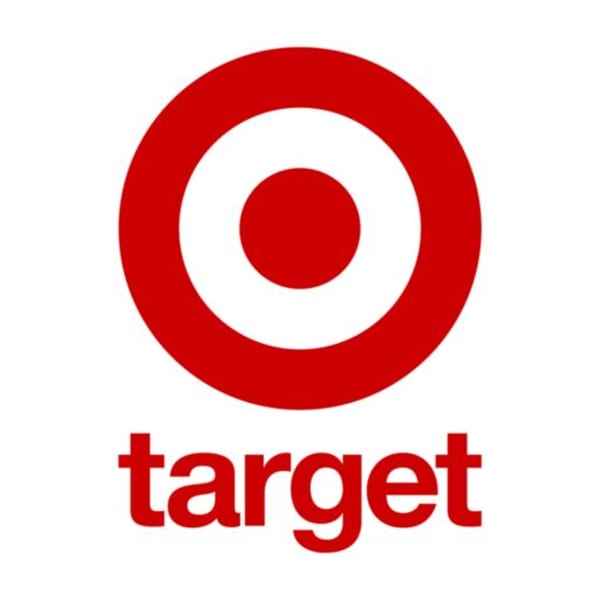 Target logo, a red bullseye symbol above the word "target" in red lowercase letters.
