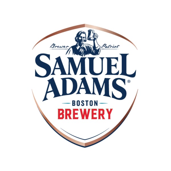 Samuel Adams Boston Brewery logo featuring Samuel Adams holding up a beer mug.